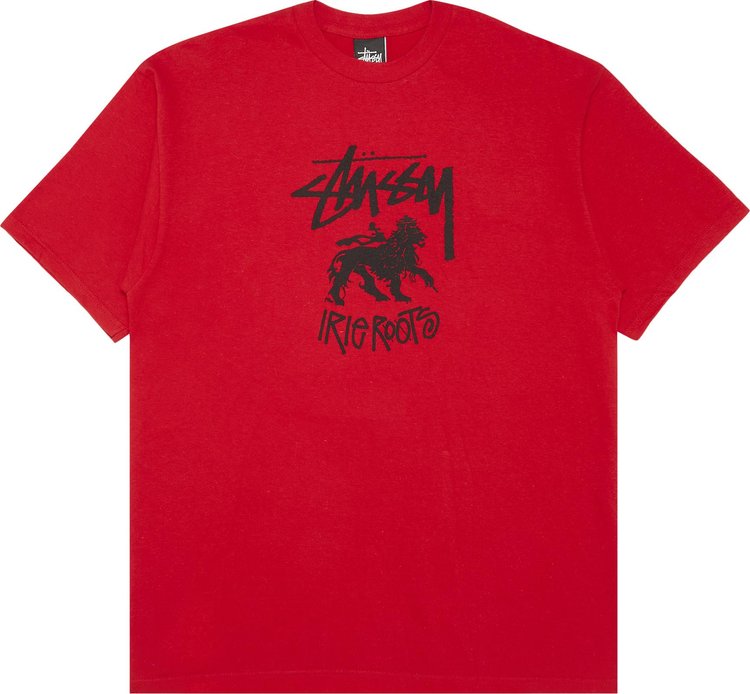 Stussy Irie Roots Lion Tee 'Red'