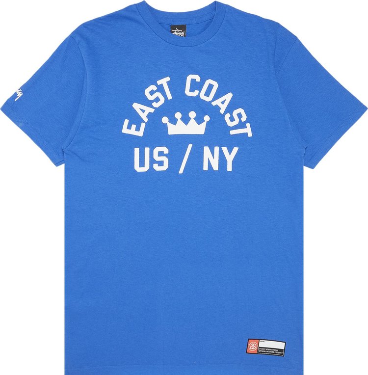 Stussy East Coast Crown USNY Tee Royal Blue