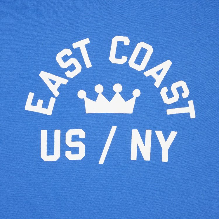 Stussy East Coast Crown USNY Tee Royal Blue