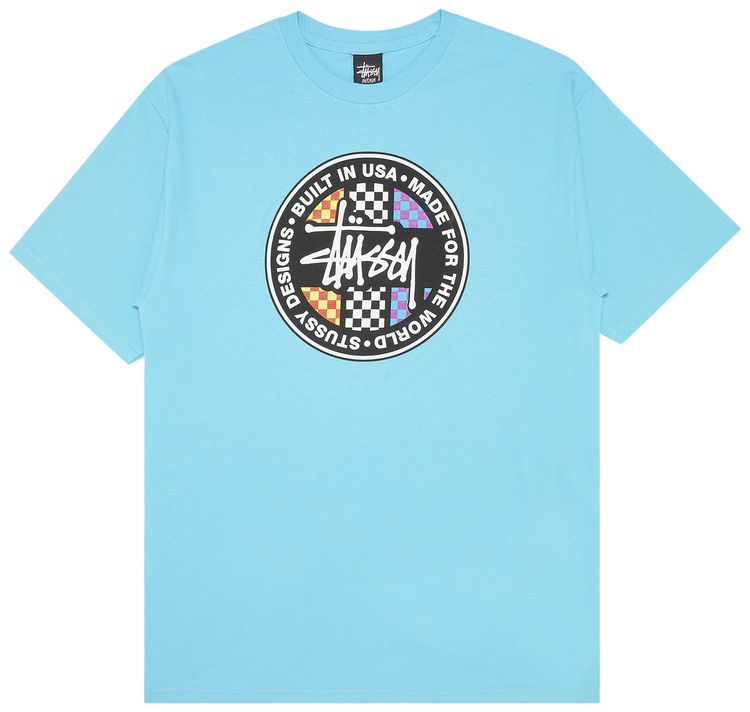 Stussy Built In Usa Dot Tee Teal