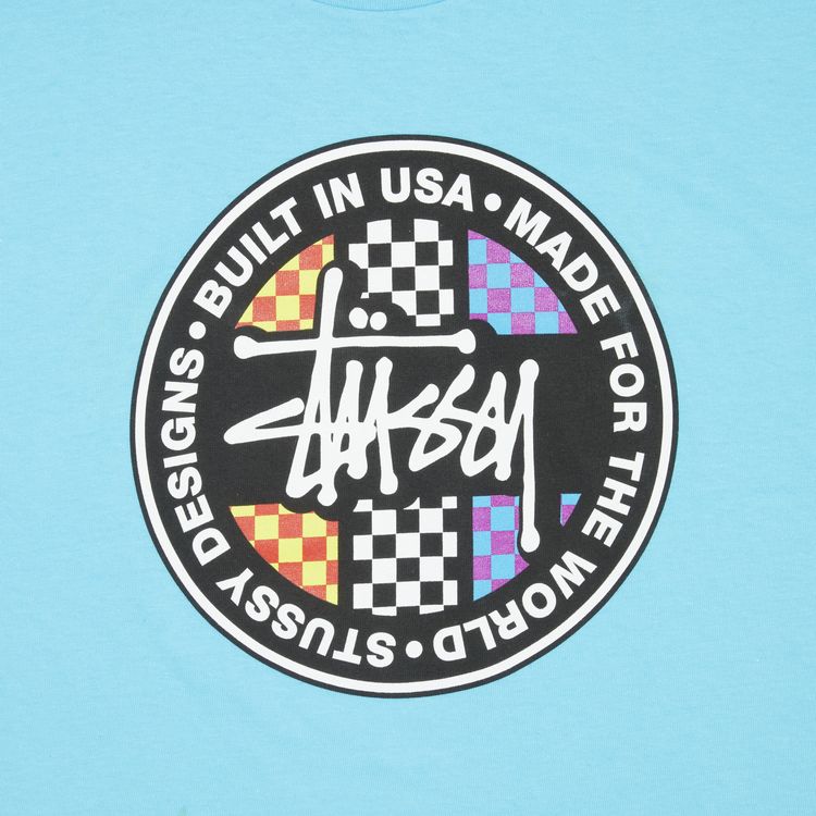 Stussy Built In Usa Dot Tee Teal