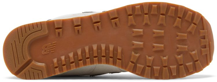 New Balance 574 White Green Gum