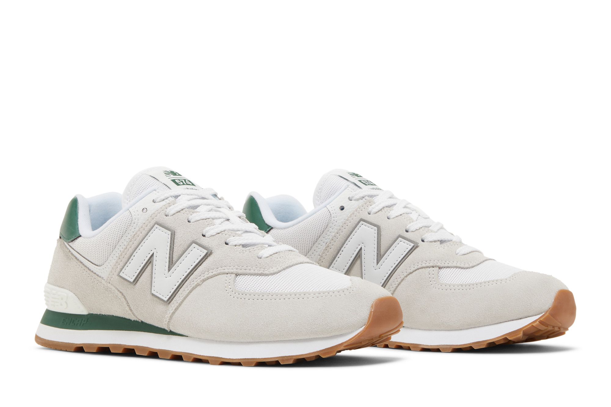 Size 5.0 574 White Green Gum