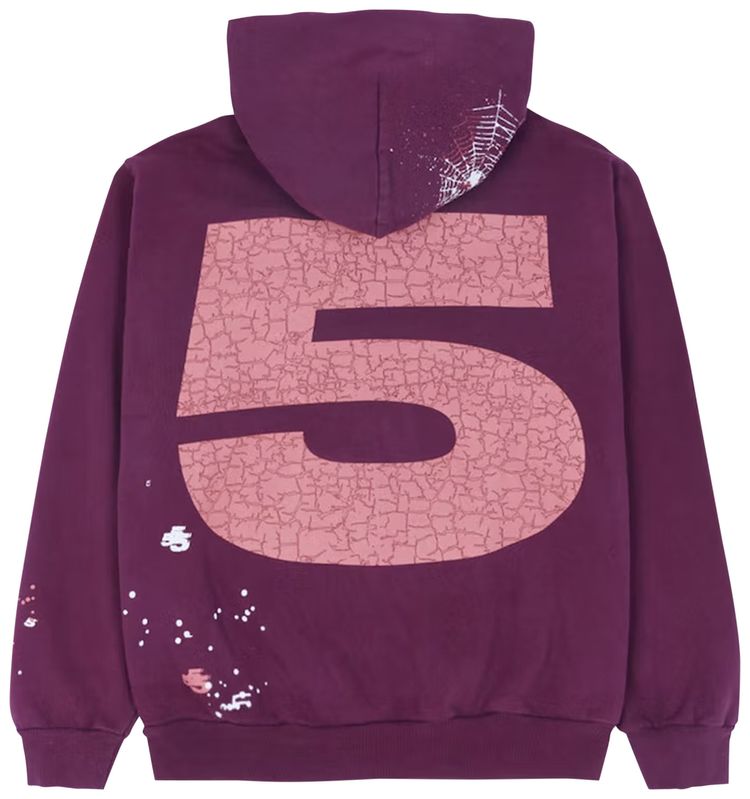 Sp5der Nocturnal Highway Hoodie Purple