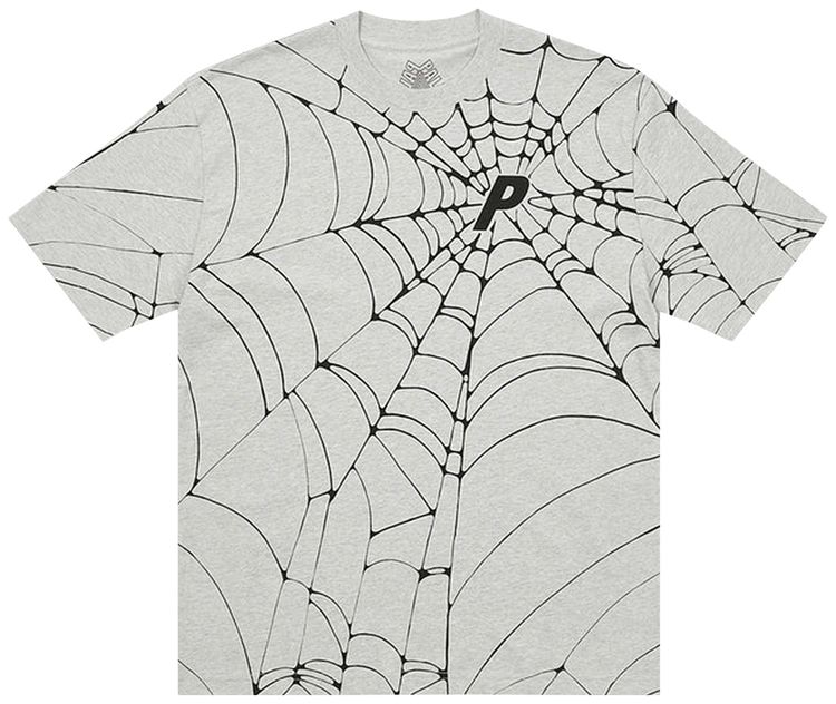 Palace Tri Web T Shirt Grey Marl