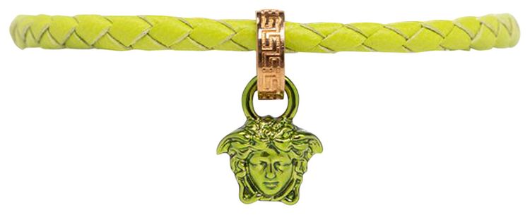 Versace Braided Bracelet 'Acid Lime/Versace Gold'