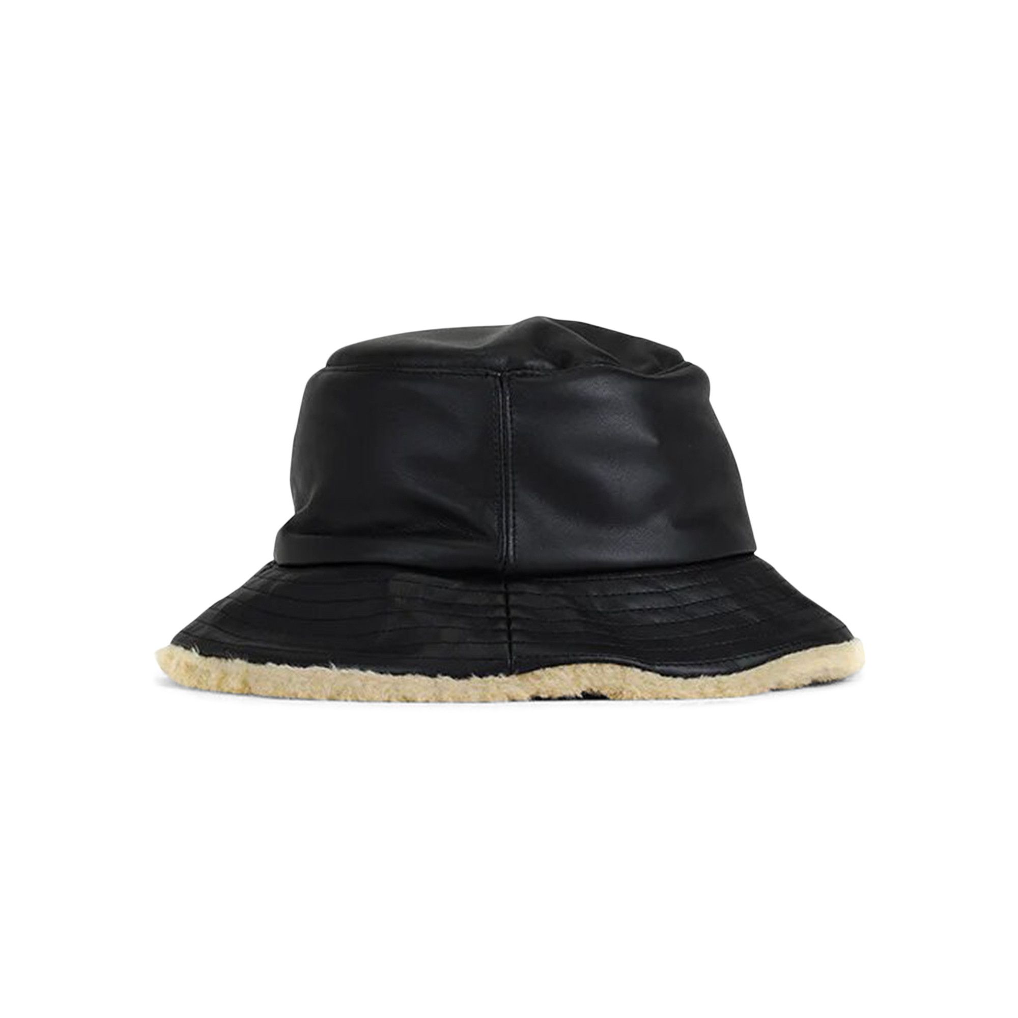 【MM6 MAISON MARGIELA】 Eco Leather Bucket Hat Black Buy MM6 Maison Margiela Bucket Hat 'Black' - S52TC0051