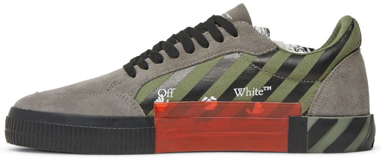 Off White Vulc Sneaker Low Khaki Red