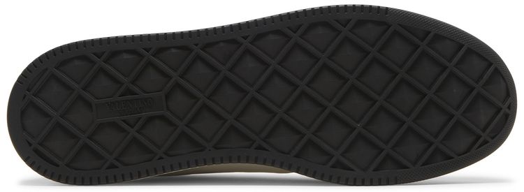Valentino One Stud Low White Black