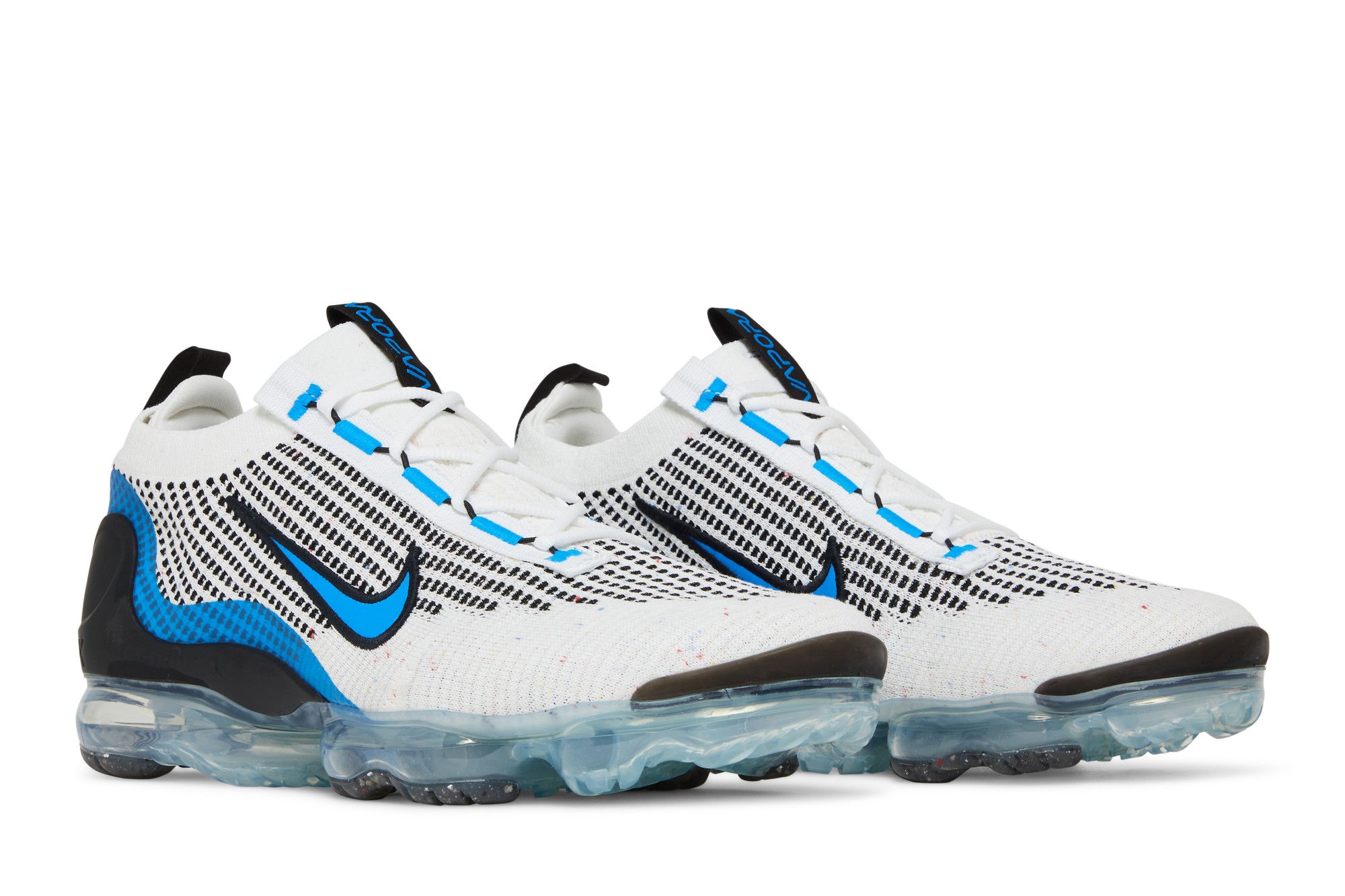 Blue and white vapor max top