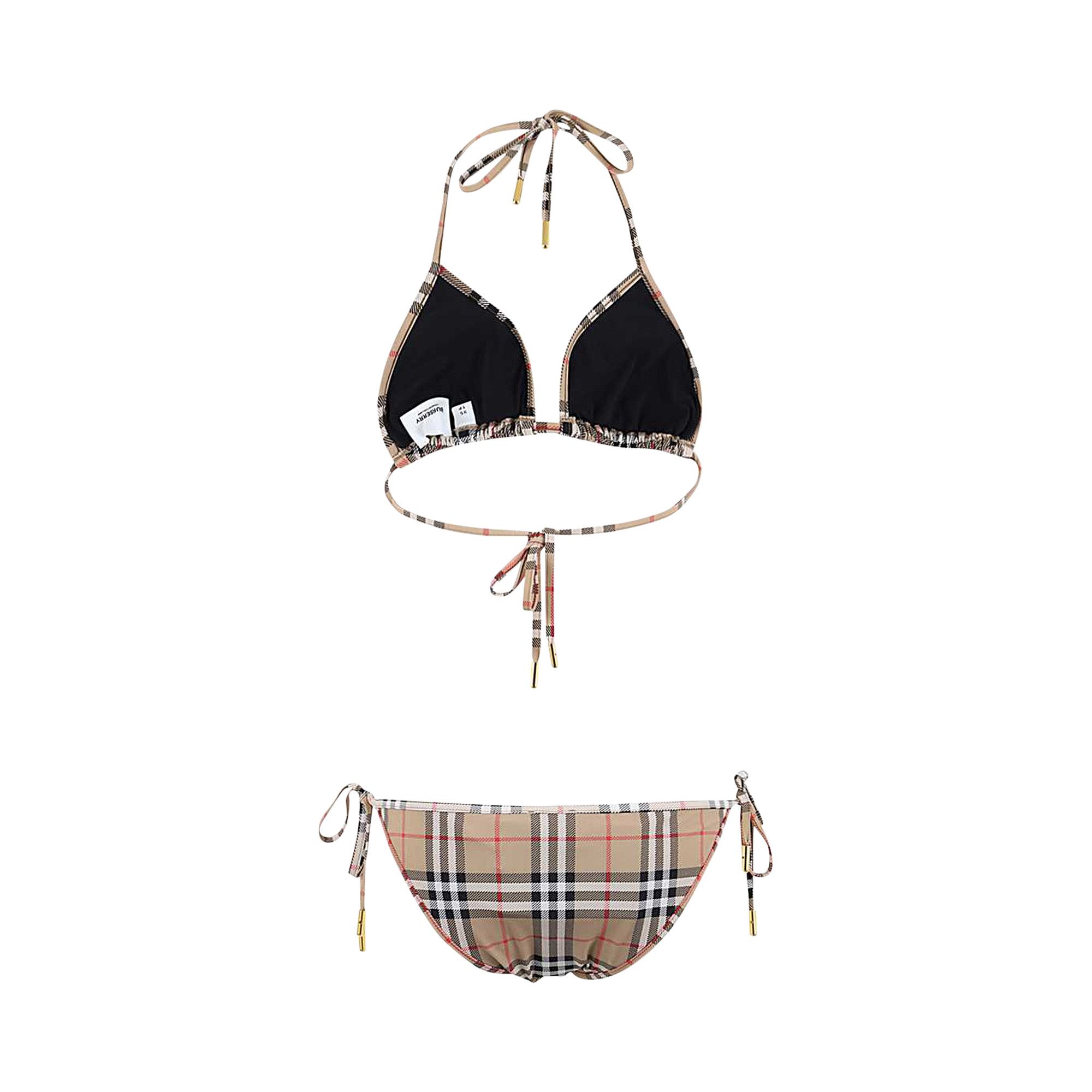 Burberry vintage check triangle bikini online