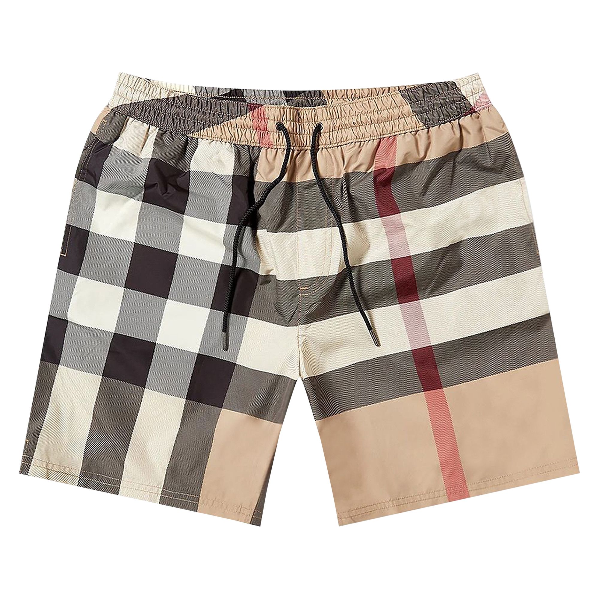 Burberry check drawcord hot sale swim shorts