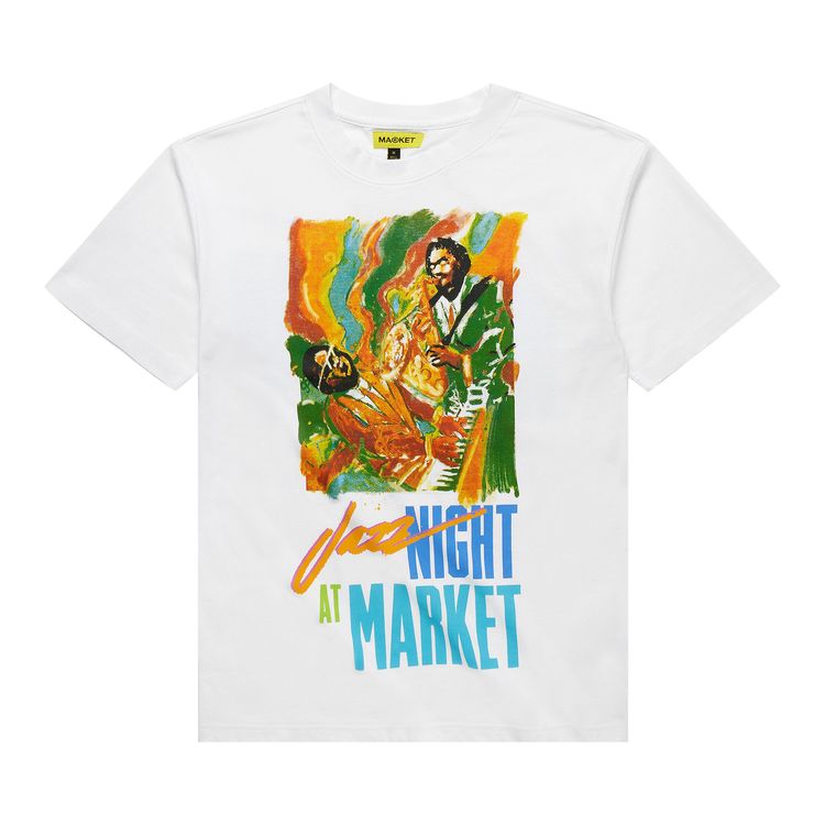 Market Jazz Night T Shirt White