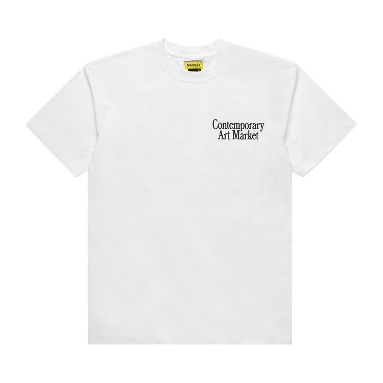 Market Smiley Contemporary Art Tee White