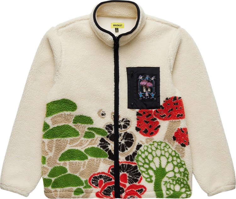Market Mycology Sherpa Fleece Jacket 'Cream'