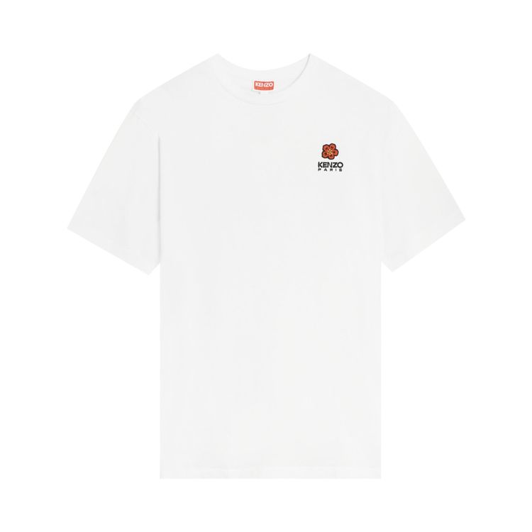 Kenzo Boke Flower Crest T Shirt White