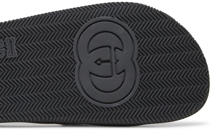 Gucci Slide Interlocking G   Black Red Green