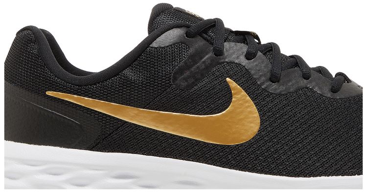 Nike Revolution 6 Black Metallic Gold