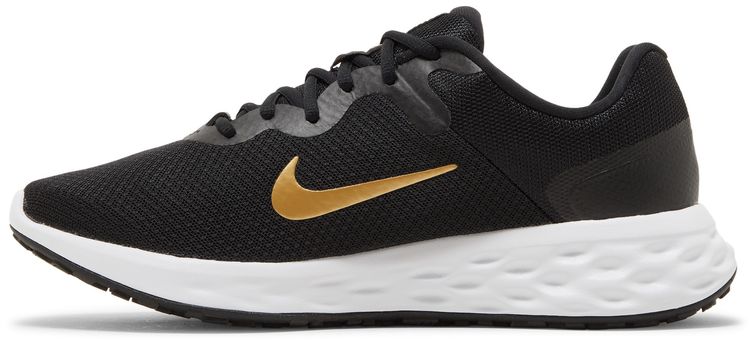 Nike Revolution 6 Black Metallic Gold