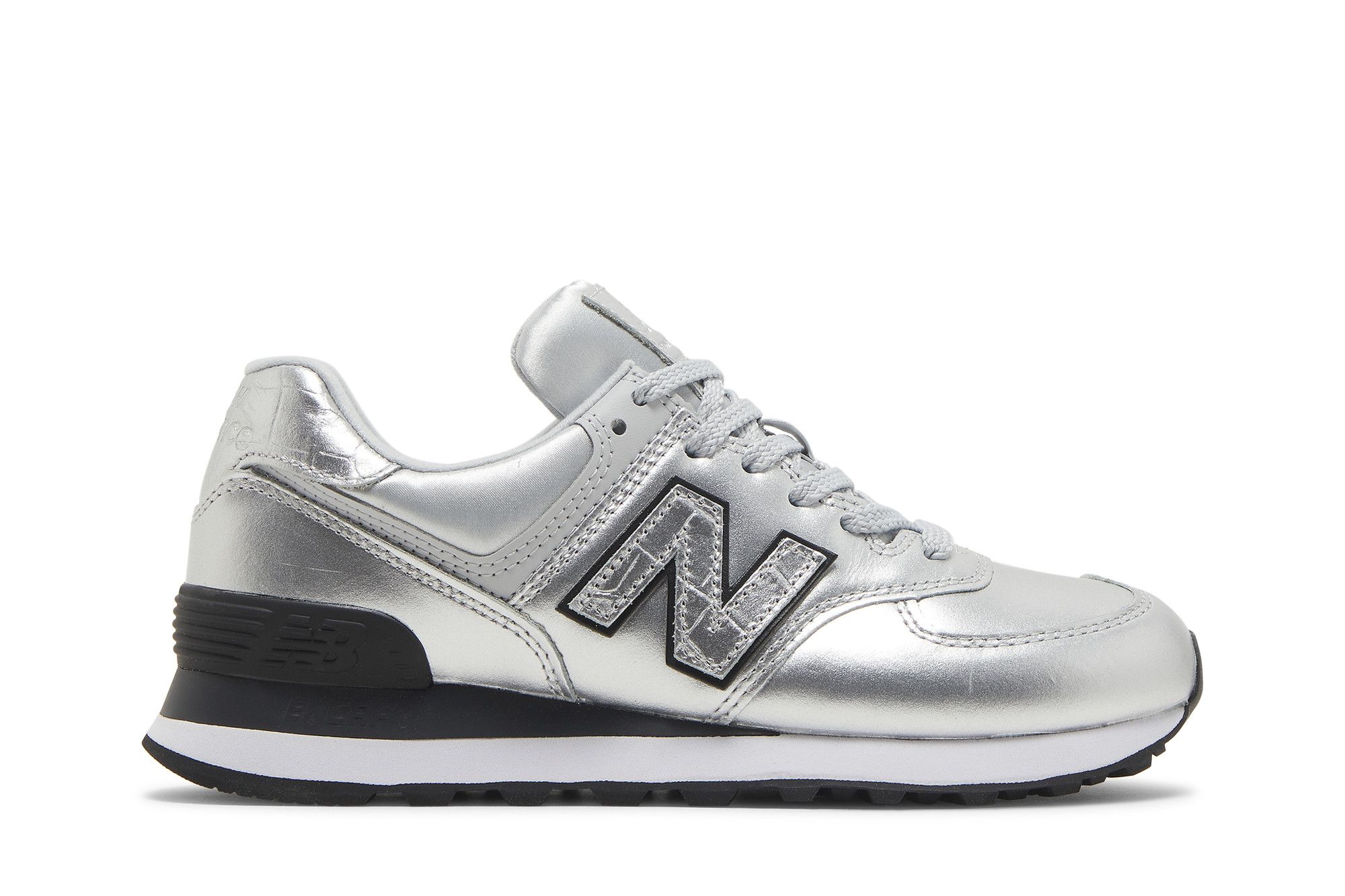 Size 6.5 Wmns 574 Silver