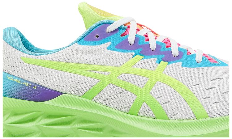 Asics Novablast 2 White Safety Yellow