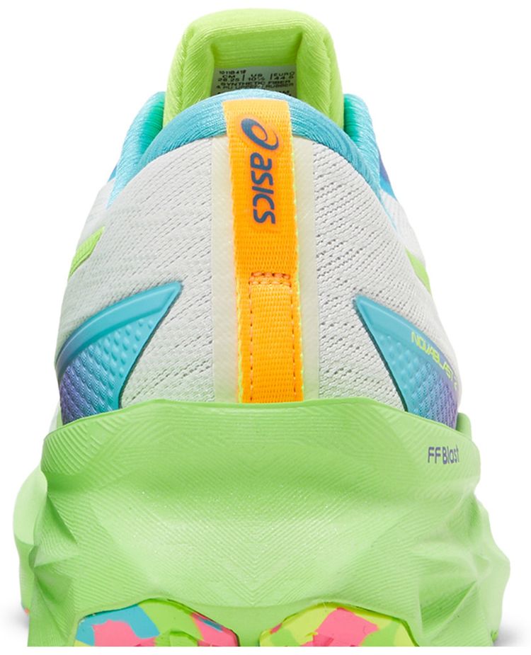 Asics Novablast 2 White Safety Yellow