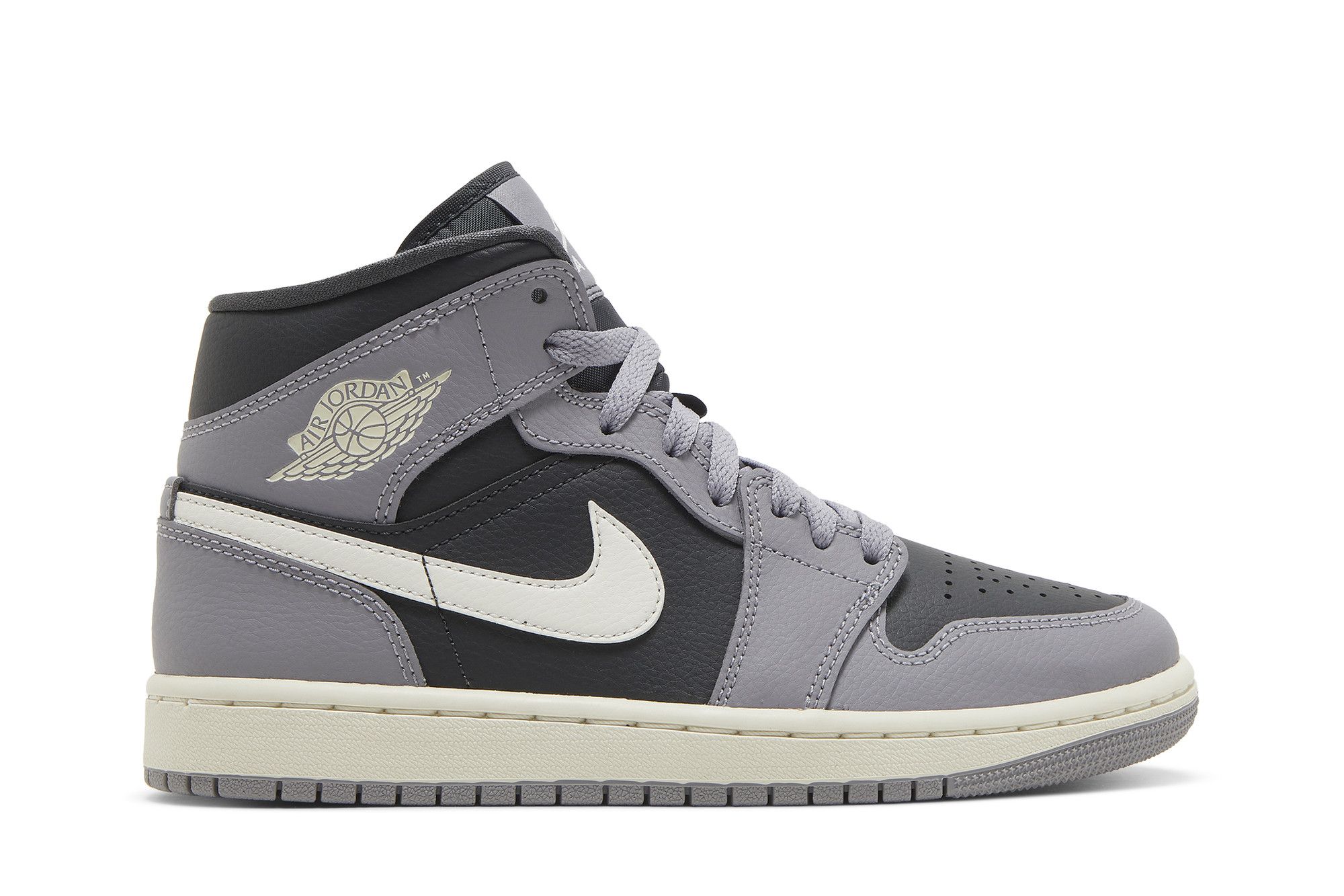 Wmns Air Jordan 1 Mid Cement Grey