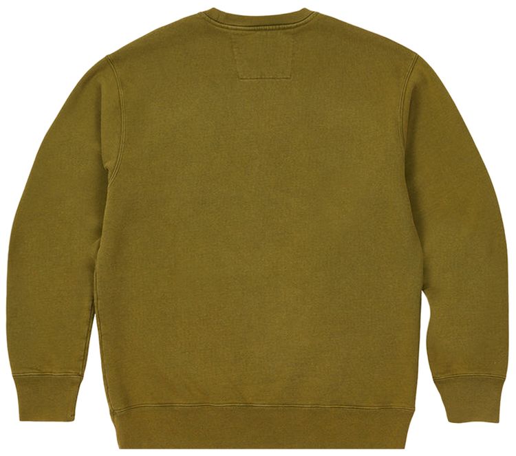 Palace x CP Company Classic Over Dyed Crew Sweat Olive