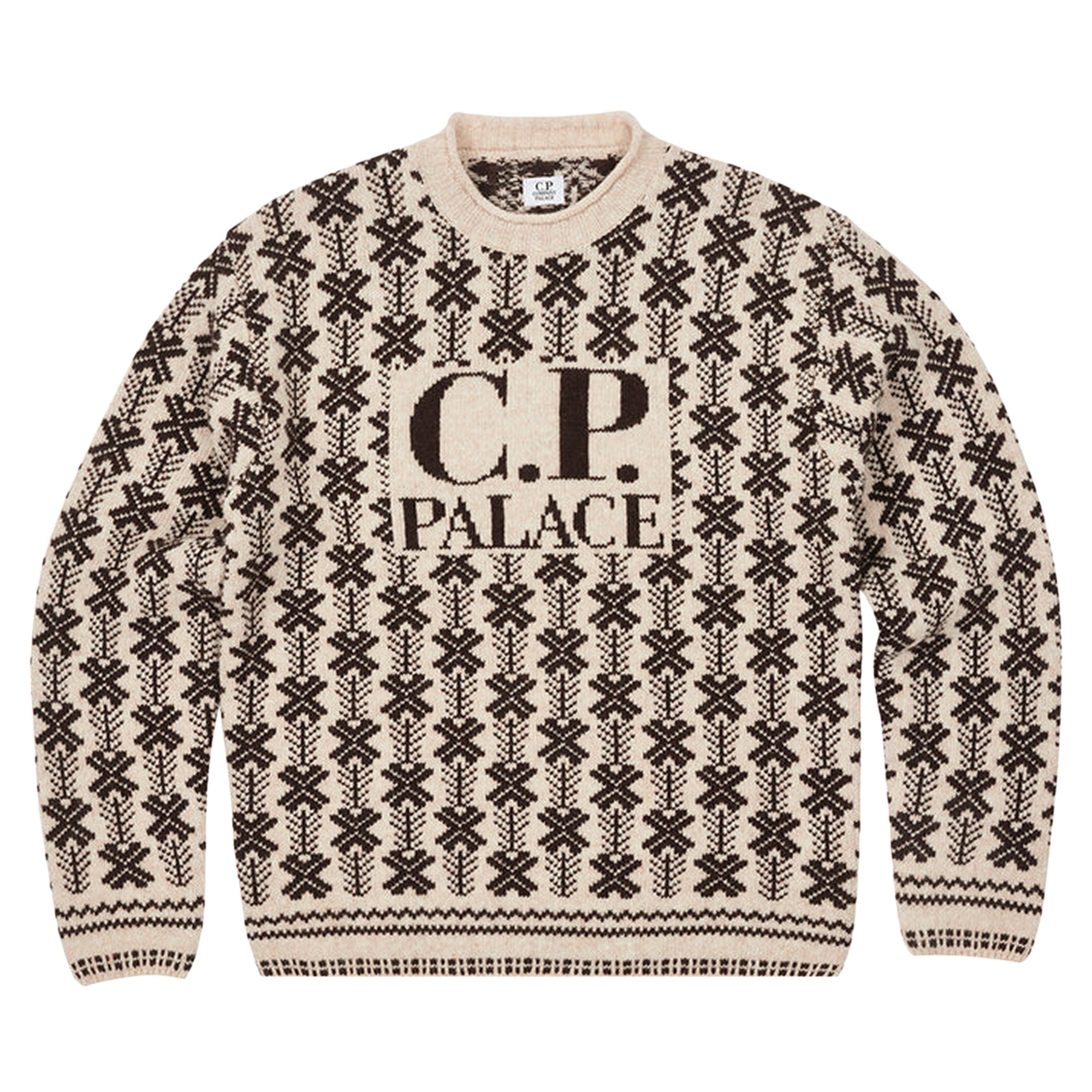 Palace x C.P. Company Lambswool Knit 'Stone'
