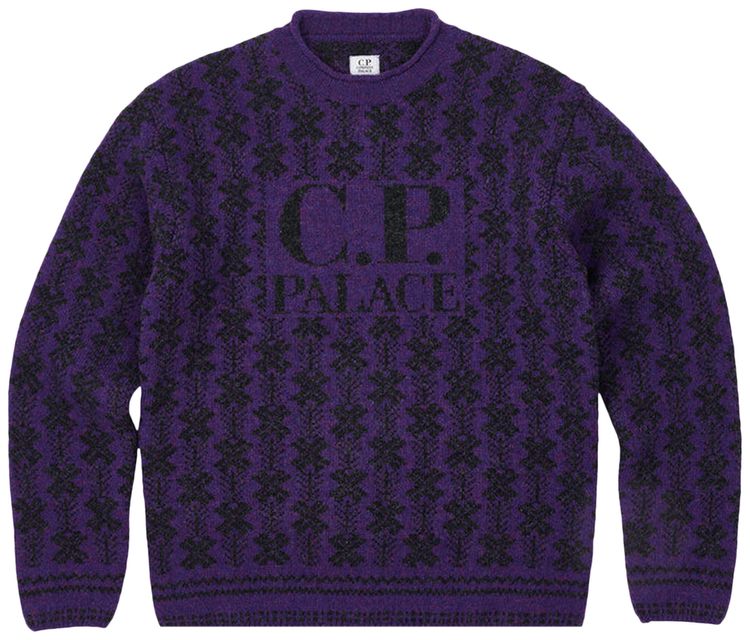 Palace x CP Company Lambswool Knit Purple
