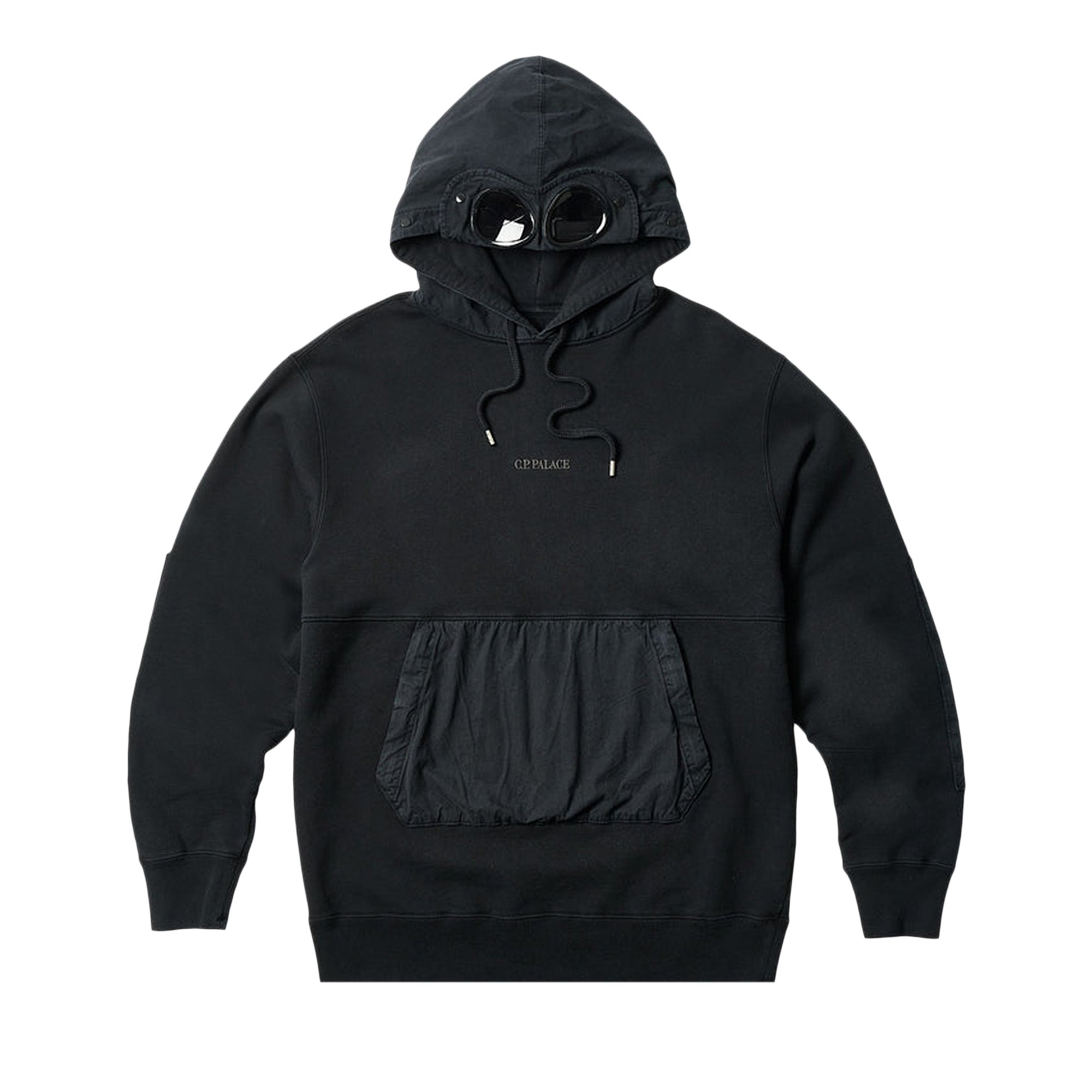 L palace c.p. company hood blackパーカー - パーカー