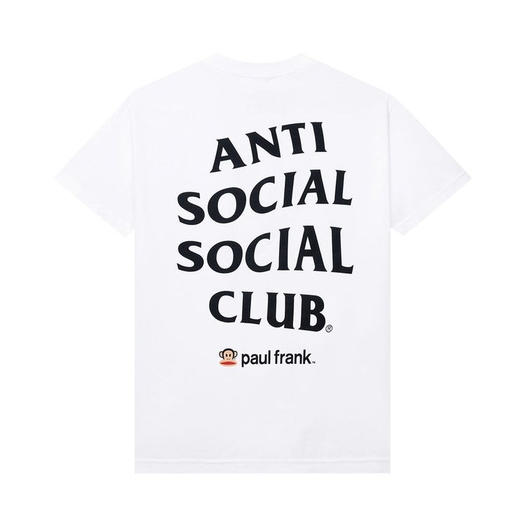 Anti Social Social Club Kids x Paul Frank Logo Tee White