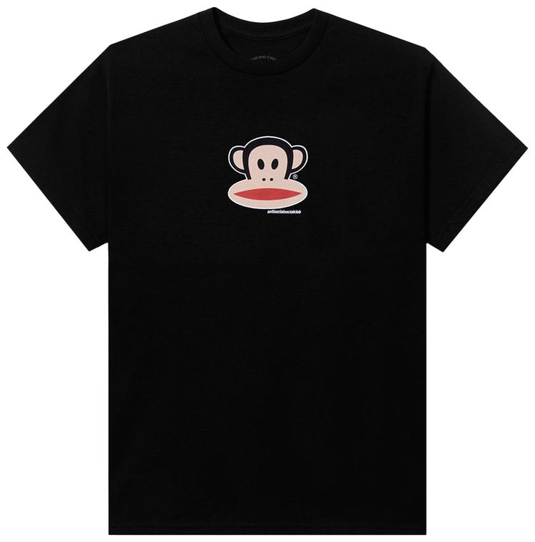 Anti Social Social Club Kids x Paul Frank Logo Tee Black