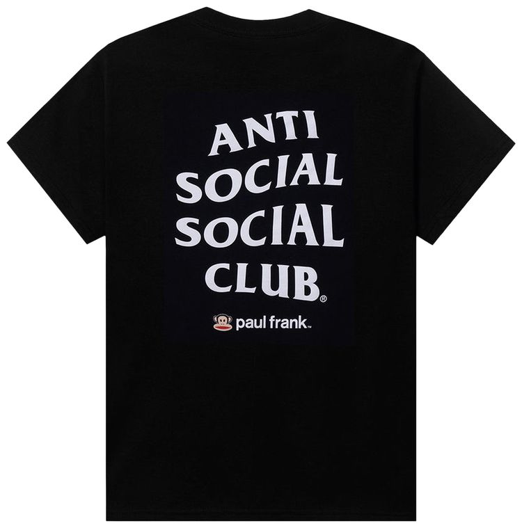 Anti Social Social Club Kids x Paul Frank Logo Tee Black