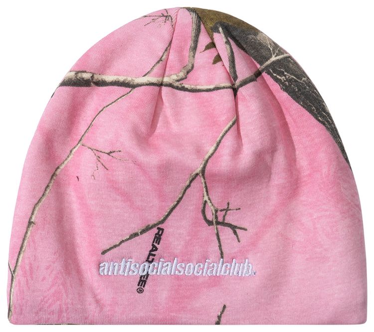Anti Social Social Club x Raising Canes Knit Beanie Pink Realtree