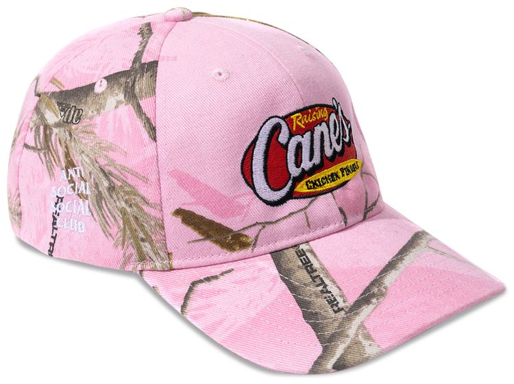 Anti Social Social Club x Raising Canes Cap Pink Realtree