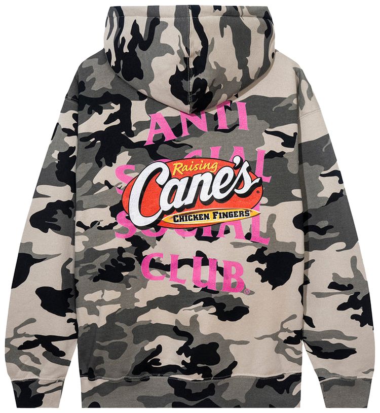 Anti Social Social Club x Raising Canes Saucy Camo Hoodie Camo