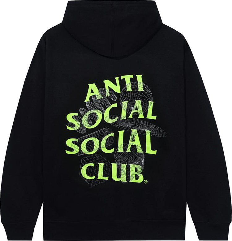 Anti Social Social Club The Shape Of Things Zip Hoodie Black