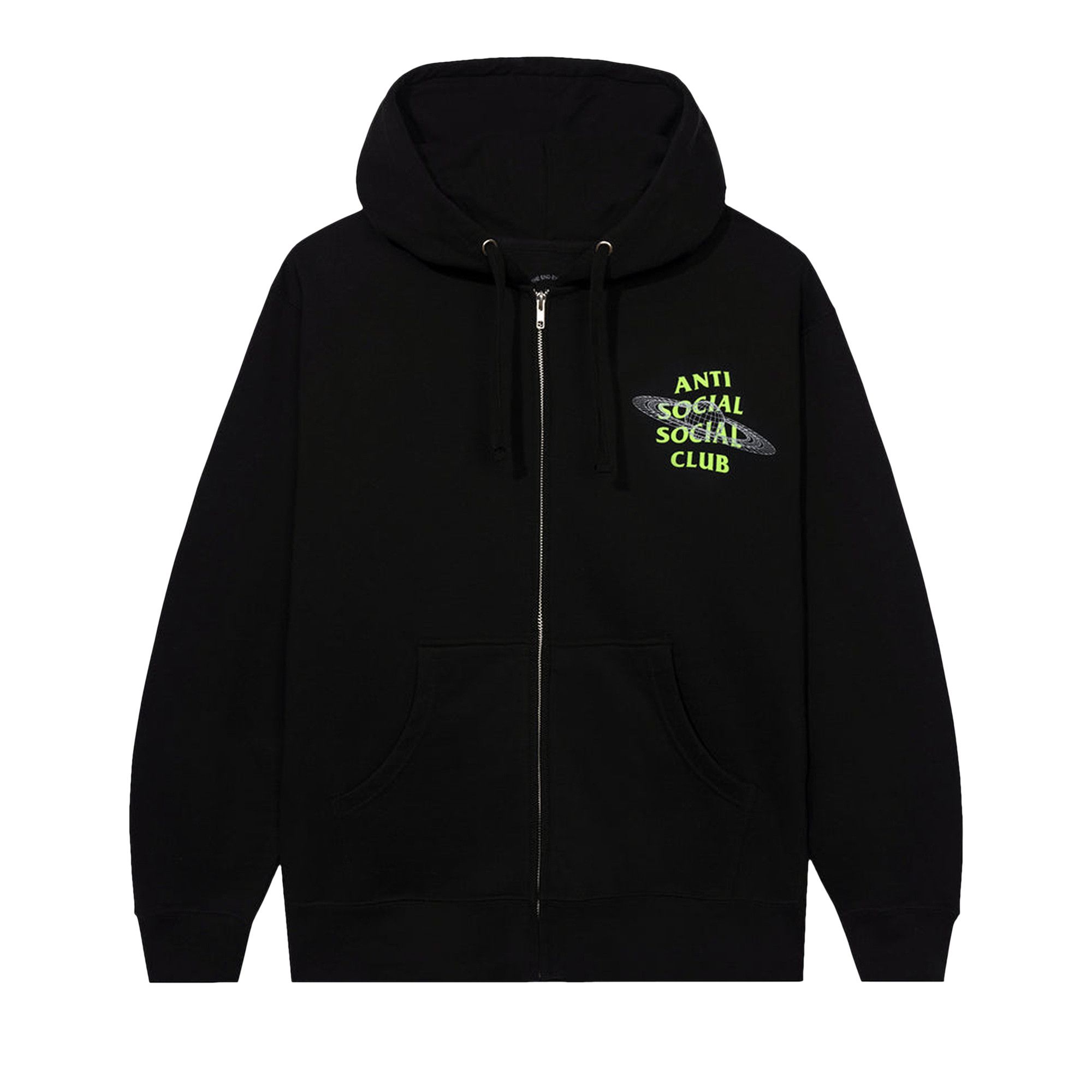 Anti Social Social Club The Shape Of Things Zip Hoodie Black