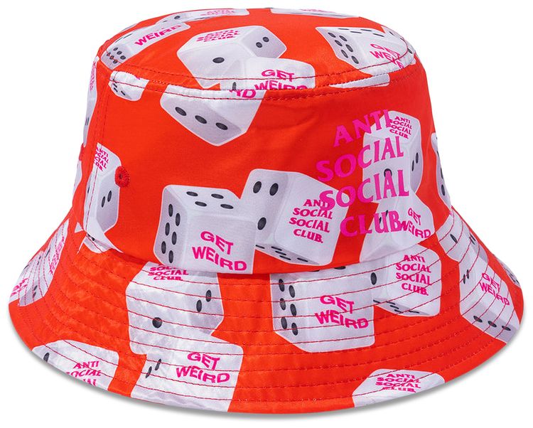 Anti Social Social Club 7 4 7 Bucket Cap Red