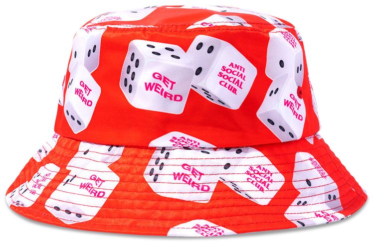 Anti Social Social Club 7 4 7 Bucket Cap Red