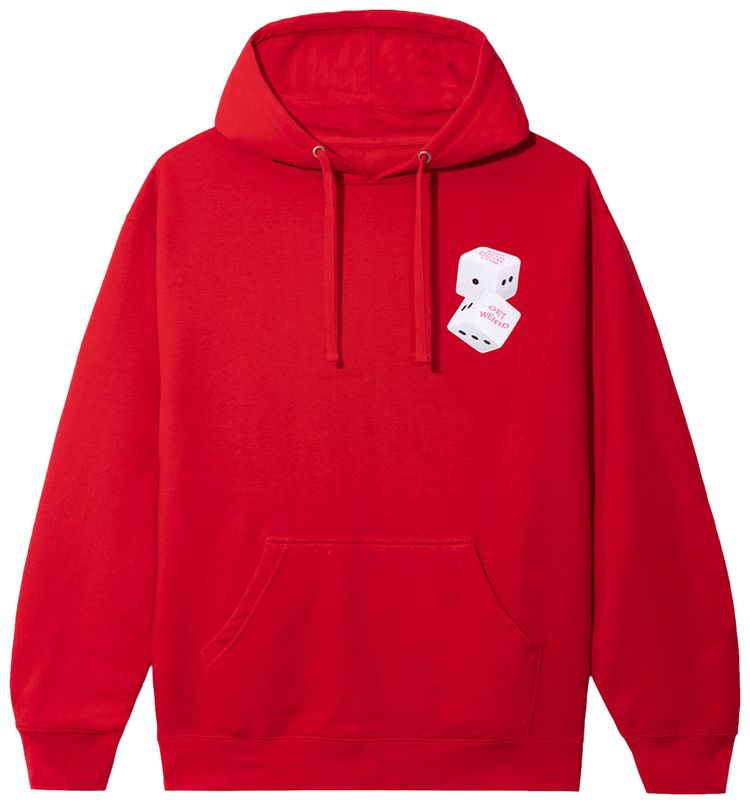 Anti Social Social Club Best Of Luck Hoodie Red