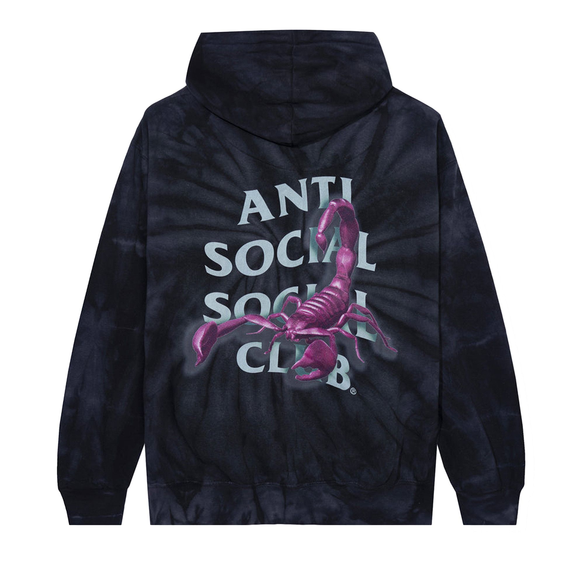 Buy Anti Social Social Club Moodsting Tie Dye Hoodie Black 0657 1FW220106MTDH BLAC GOAT