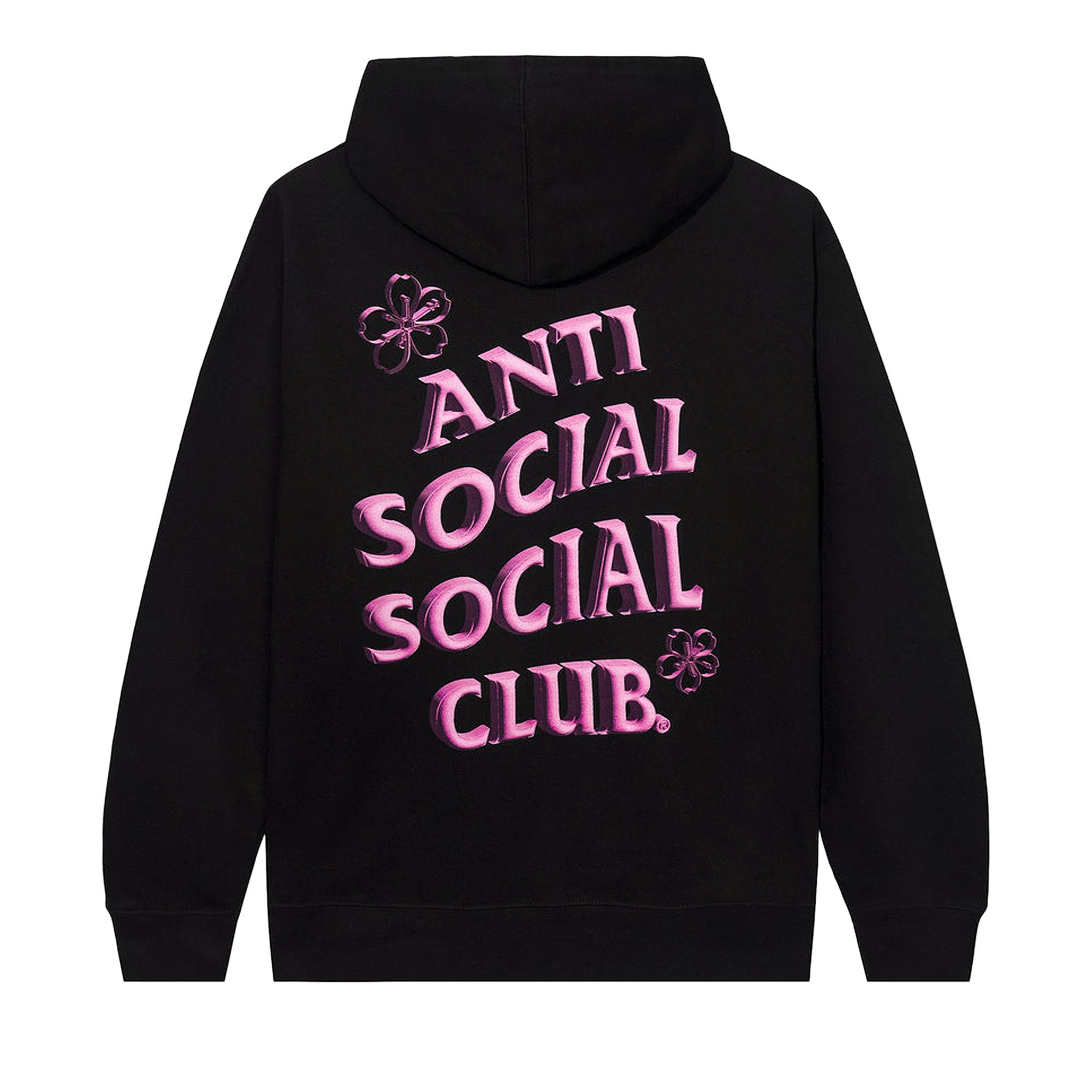 Buy Anti Social Social Club Coral Crush Zip Hoodie 'Black' - 0657