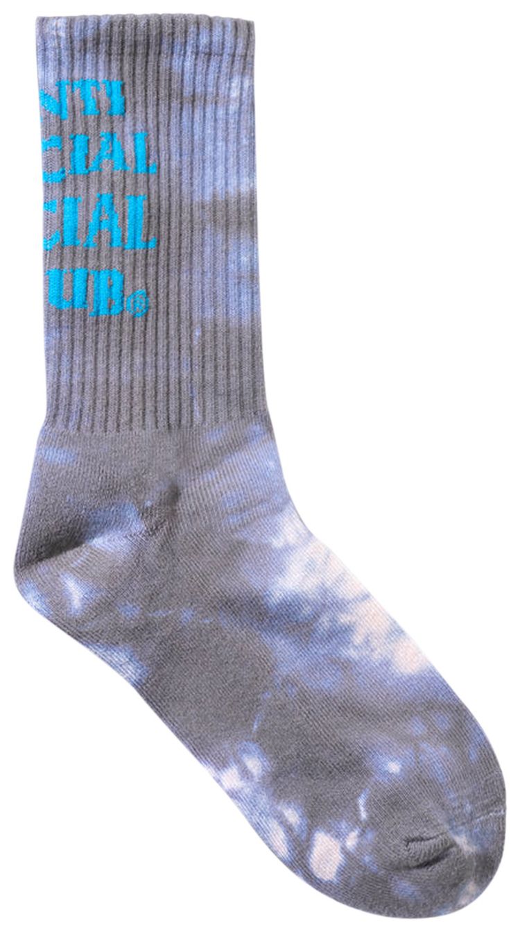 Anti Social Social Club Call My Bluff Tie Dye Socks Grey