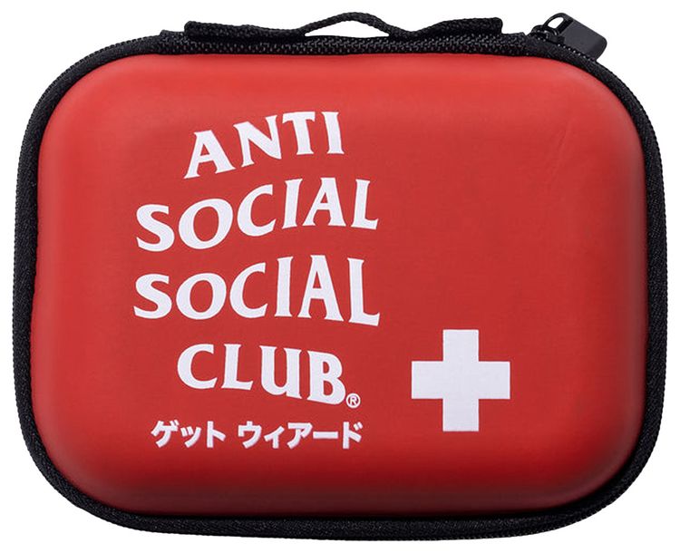 Anti Social Social Club Save Me Pouch Red