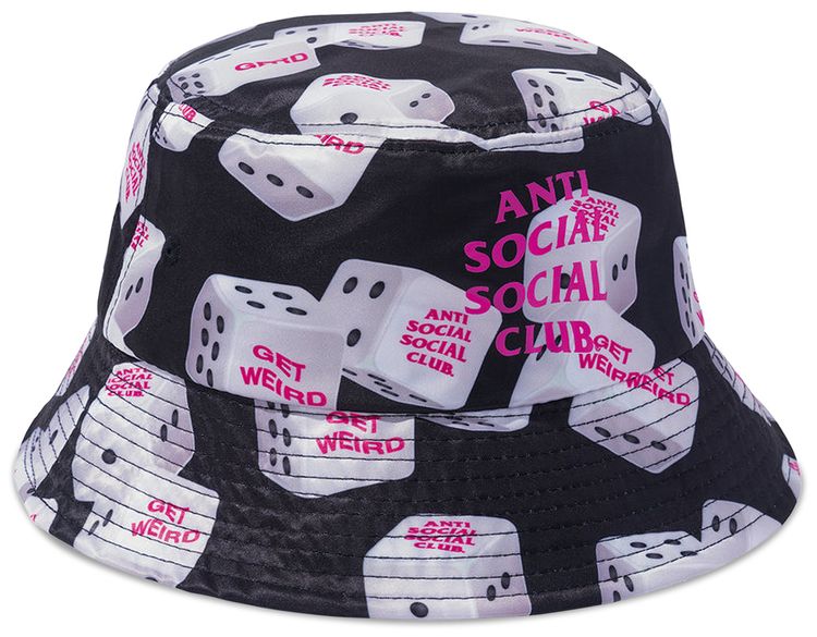 Anti Social Social Club 7 4 7 Bucket Cap Black