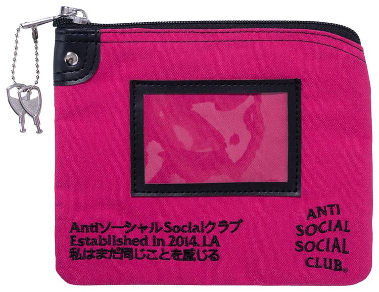 Buy Anti Social Social Club Caught On Camera Pouch 'Pink' - 0657 ...