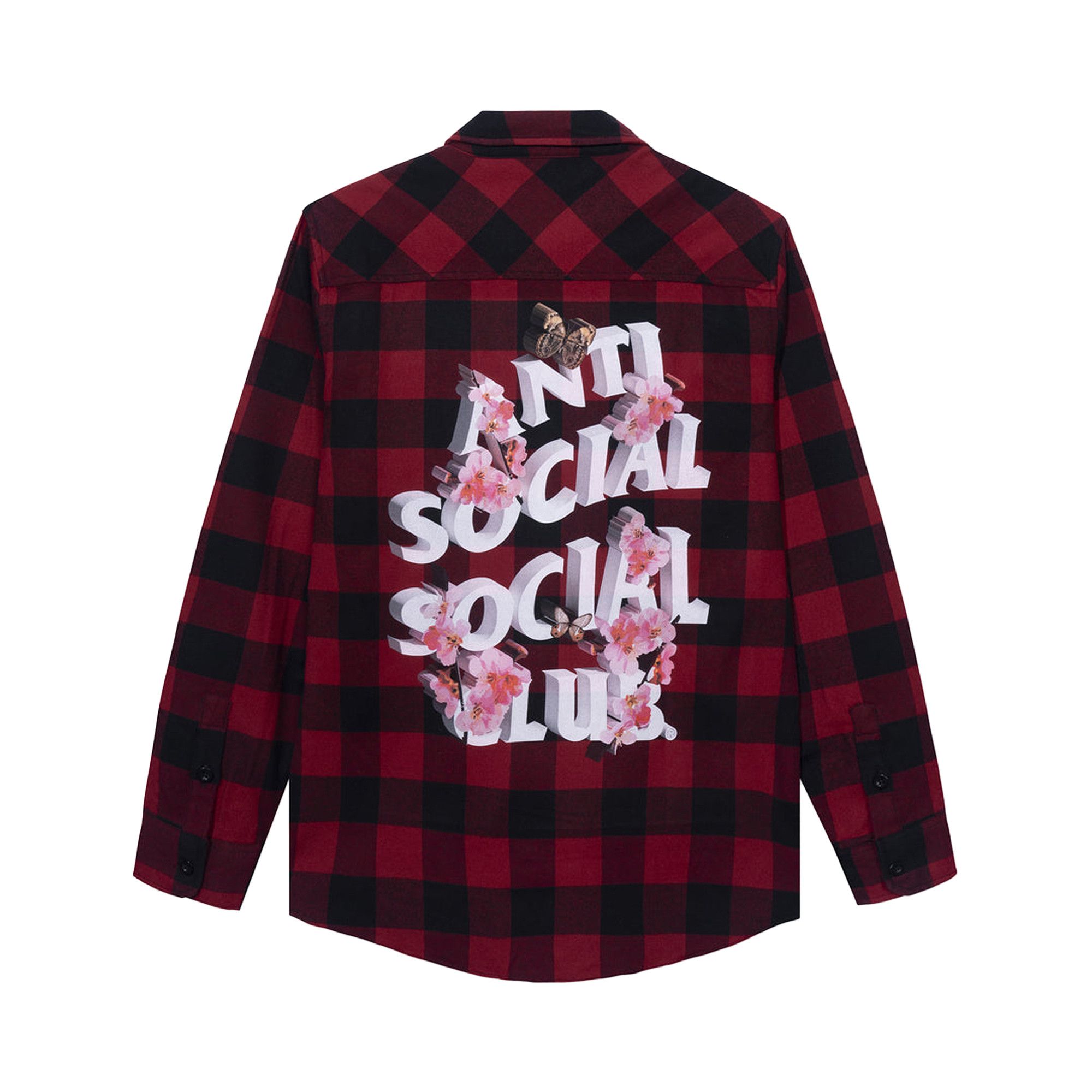 Anti social social club red flannel clearance