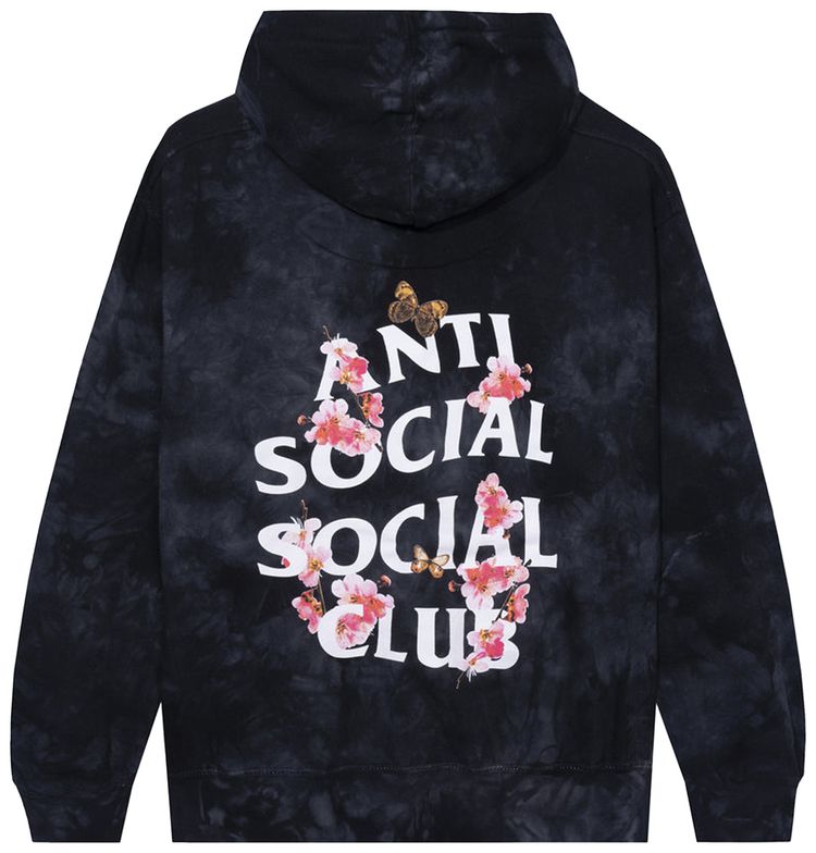 Anti Social Social Club Kkoch Never Dies Tie Dye Hoodie Black